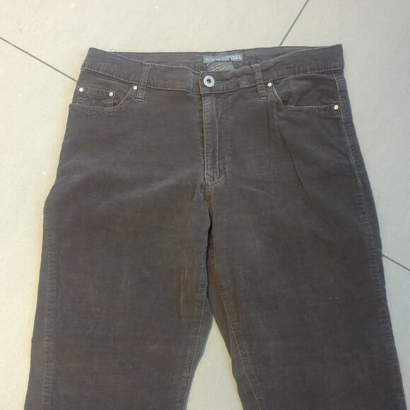 Women's Gray Boot Cut Corduroy Soft Pants - Size 10 Great Condition - Picture 3 of 7